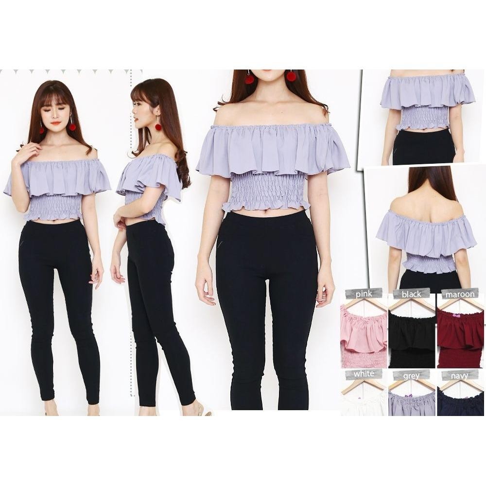 baju sabrina - sabrina murah baju atasan sabrina blouse cewek jakarta - sabrina basic - sabrina croptop - baju wanita