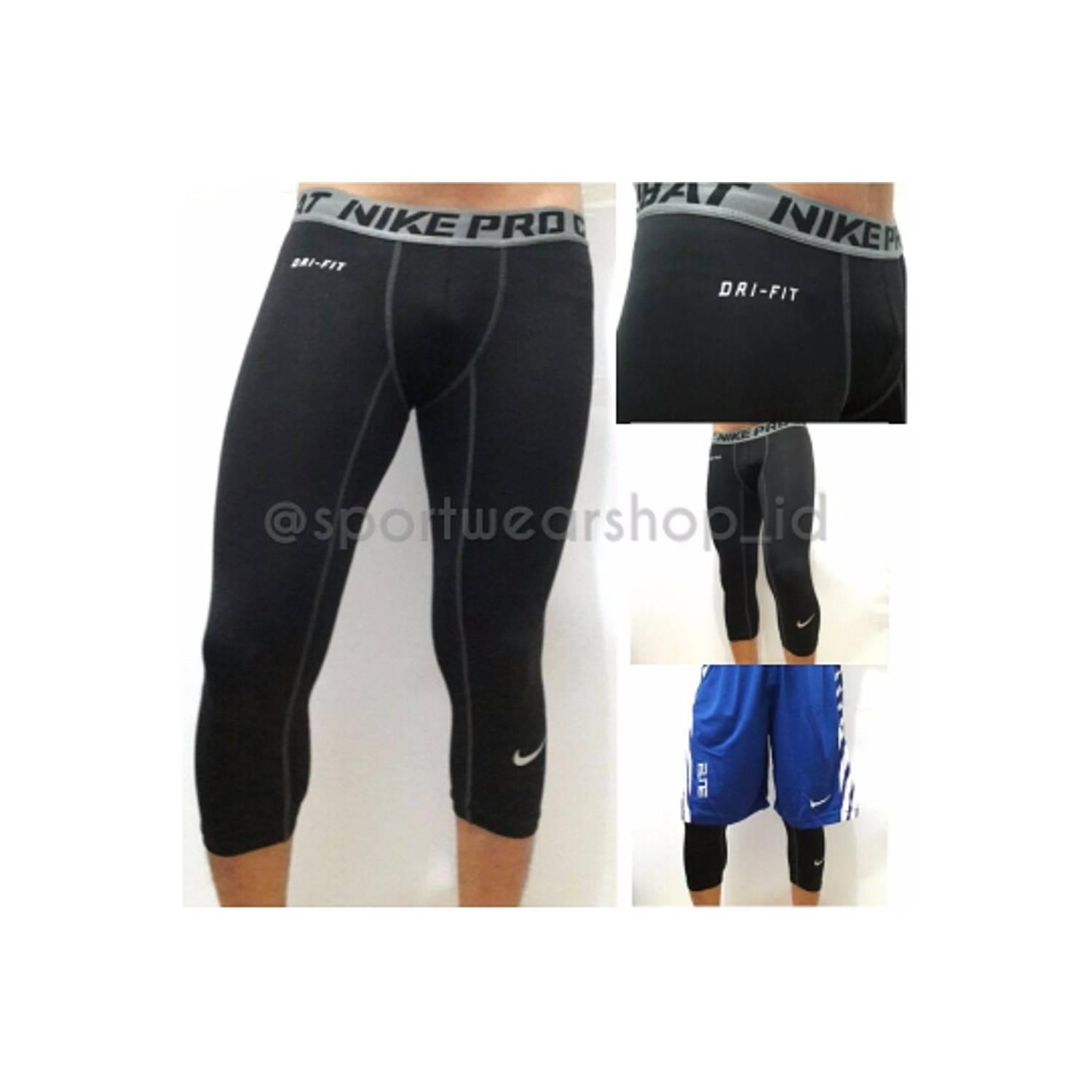 bola basket online Nike Pro Combat NPC Celana Panjang Longpant 3 4 Ba