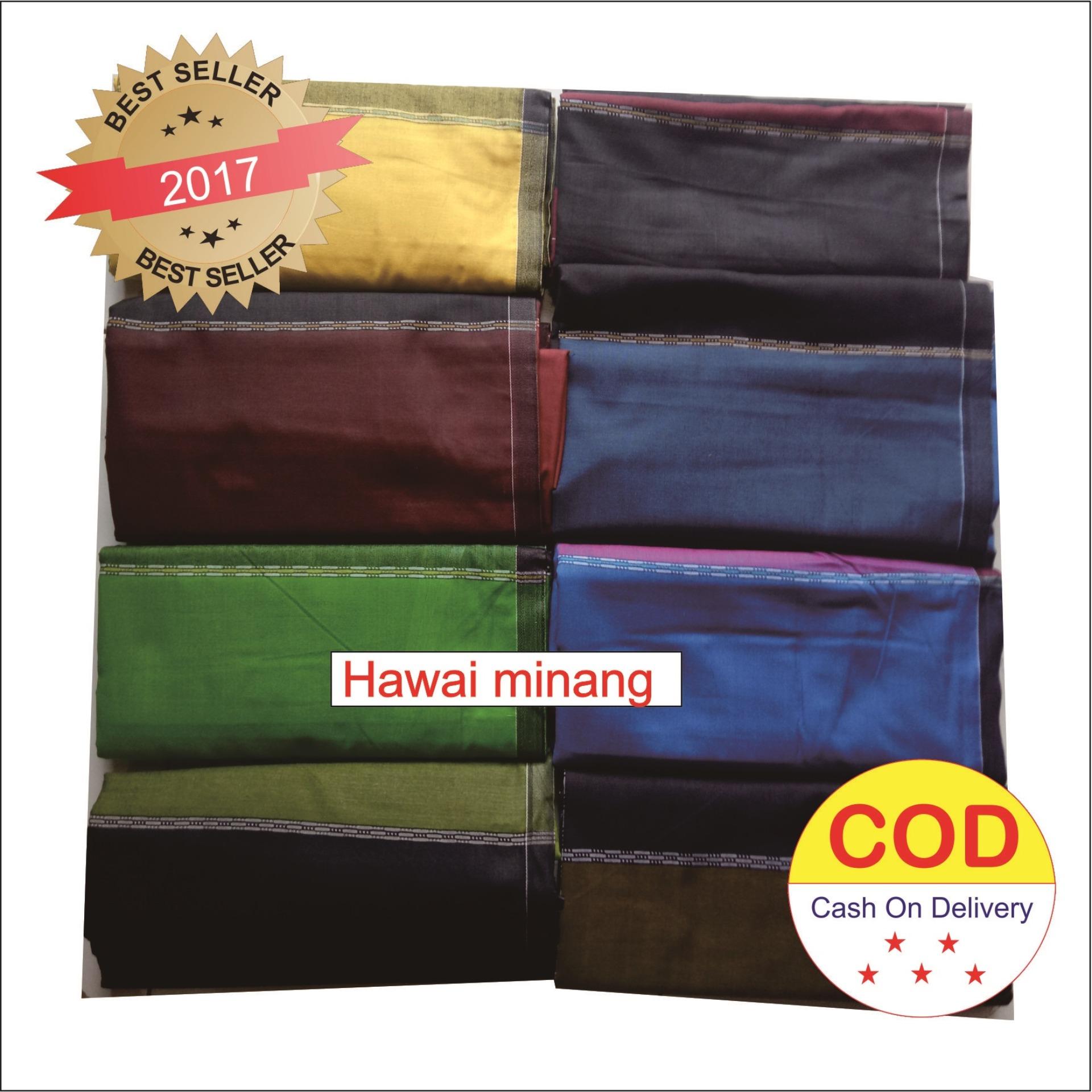 Wadimor Sarung Tenun motif Hawai warna Random