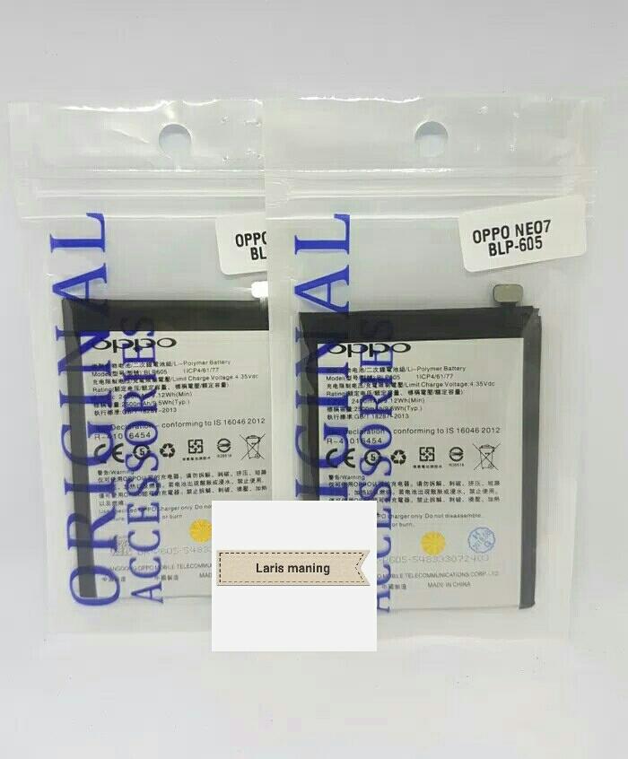 Baterai Battery Batre Oppo Neo 7 A33 A33W Oppo F1 BLP605 BLP-605 Original NEW,
