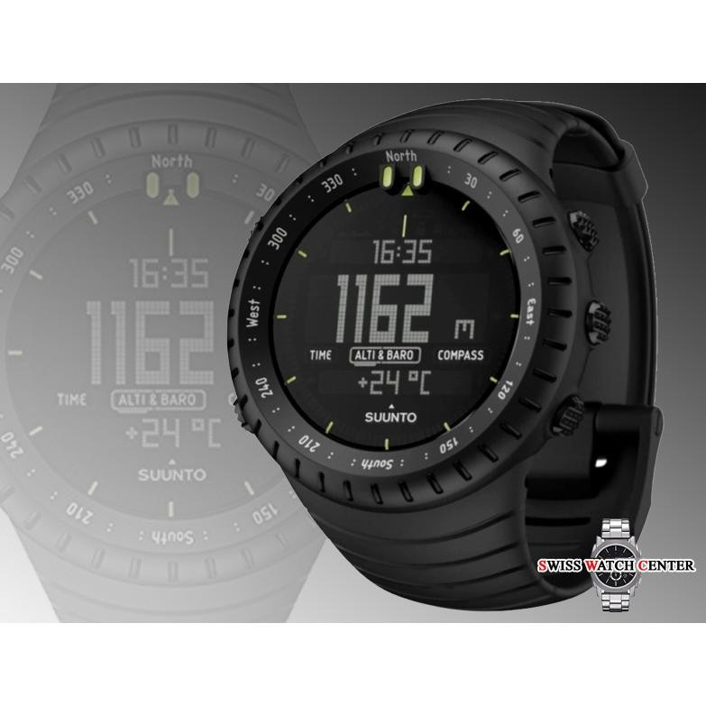 Suunto__Core_All Black Military - Jam Tangan Sport Pria/Cowo - Rubber Strap - Multi Fitur - The OutDoor Watch