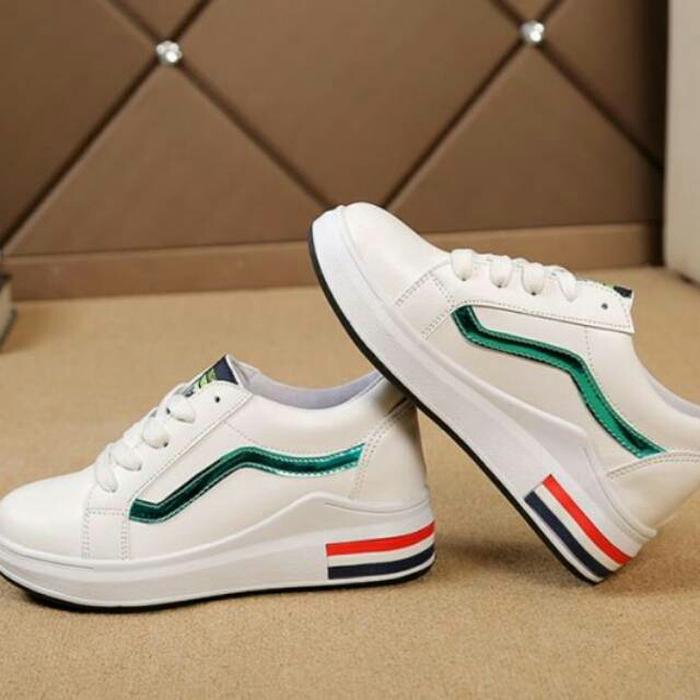 SEPATU SNEAKERS VANS NOW LIST HIJAU