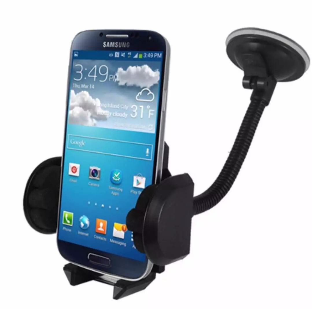 Phone Holder Mobil Leher Angsa Fleksibel Universal Untuk HP / GPS Kaca dan Dashboard Car
