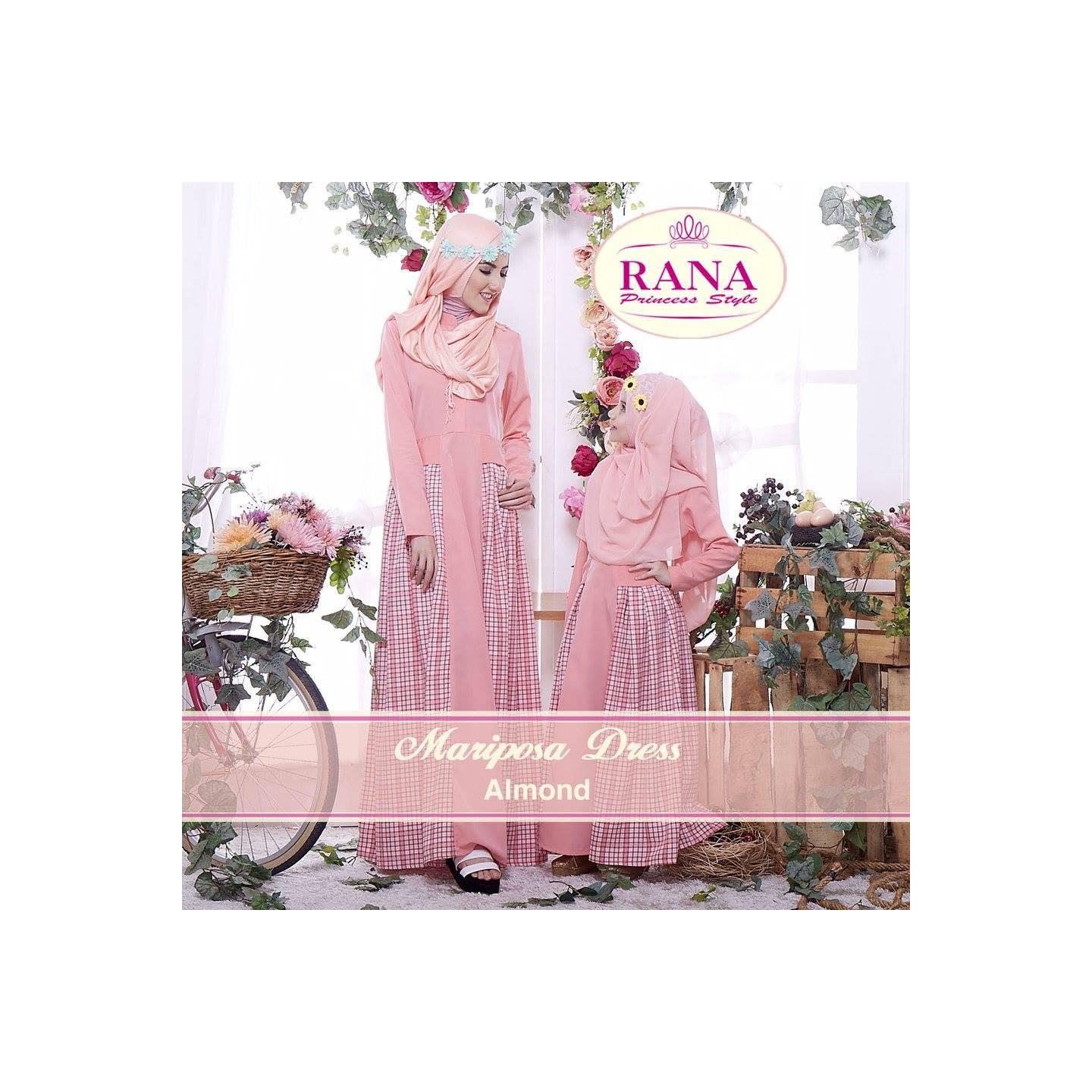 Rana Mariposa Dress/Gamis Pesta/Baju Muslim Couple