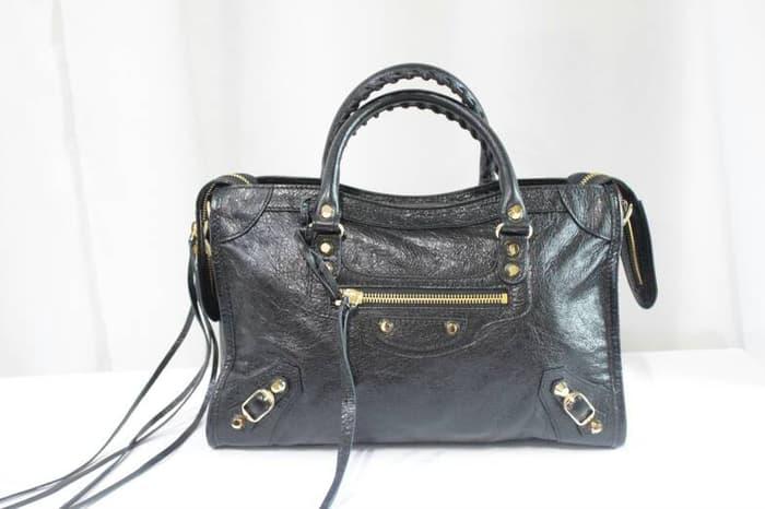 HOT SPESIAL!!! Balenciaga city small black GHW - wZ7TmB