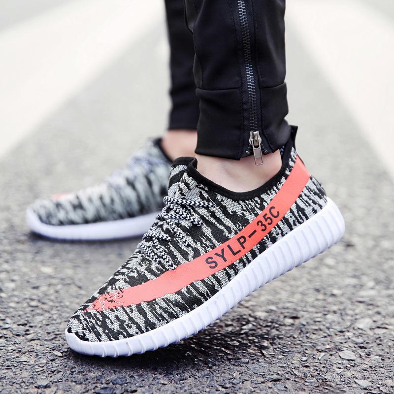 SEPATU SNEAKER CEWEK COWOK KOREA MURAH IMPOR ZEBRA KNIT FASHION STYLE GAYA CASUAL