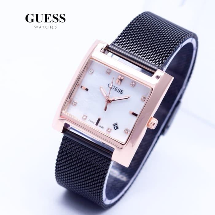 Jam tangan wanita keren guess kotak tali pasir
