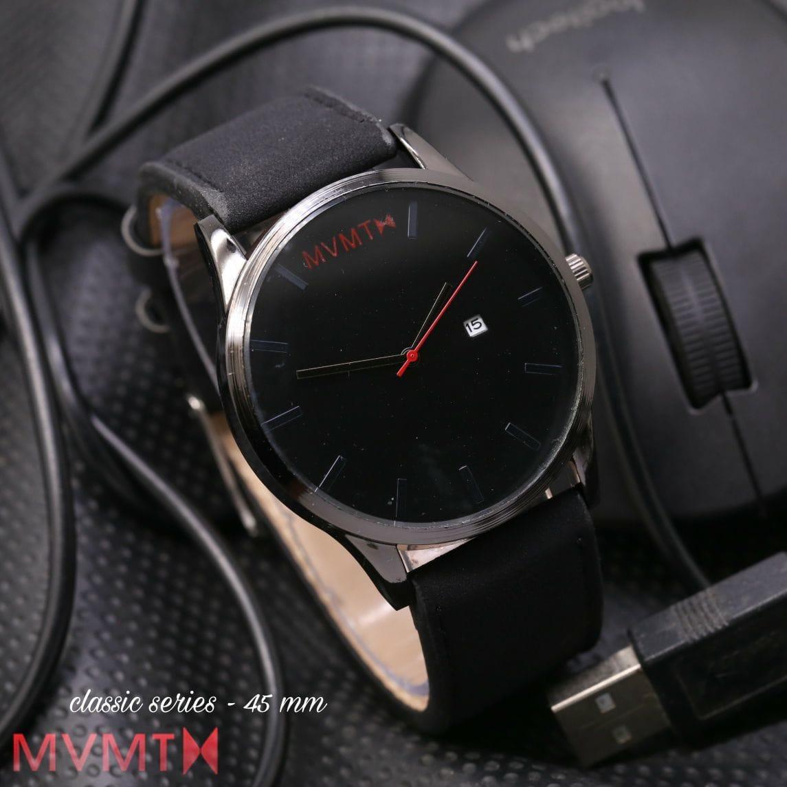 Jam Tangan MVMT CLASSIC HITAM PUTIH KULIT