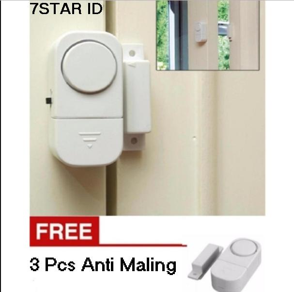 PROMO BUY 3 GET 1 7STAR - Alarm Pintu Rumah Canggih Anti Maling Sensor Anti Maling Suara Sangat Keras (4Pcs)