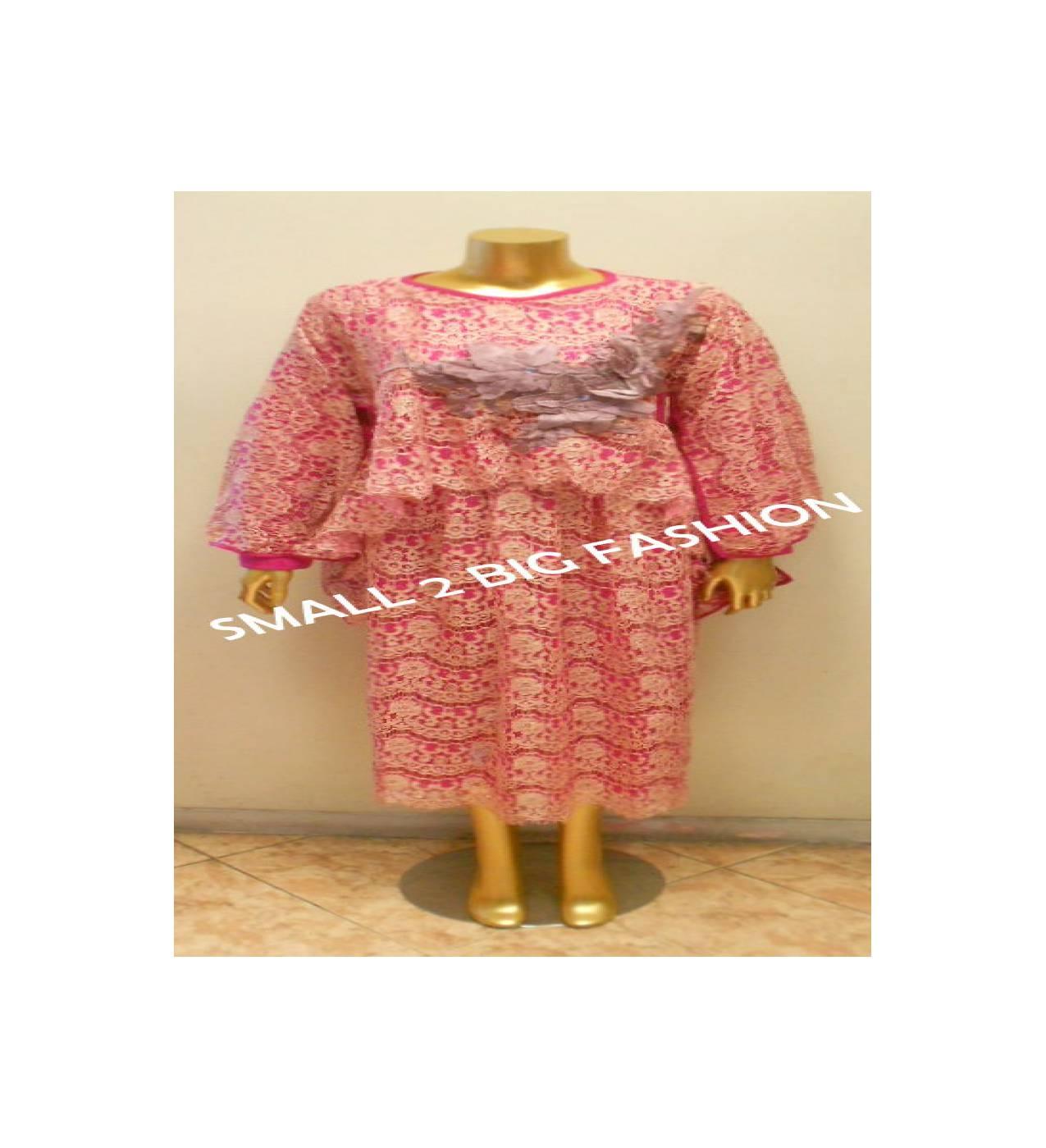 Dress Kaftan / Muslim / Kebaya Gamis Maxi LEBARAN 2016 Full Brokat 04K