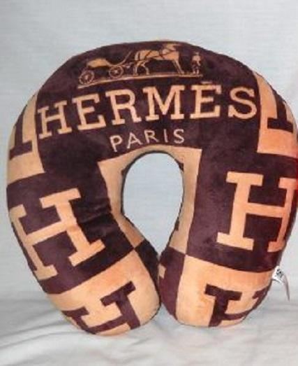 Bantal Leher Bantal Kepala Motif Brand Hermes Halus dan Lembut High Quality