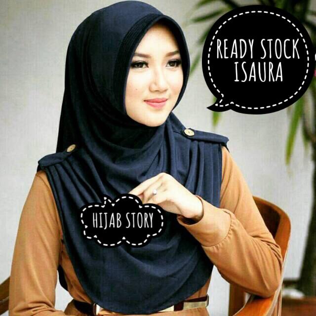 HIJAB ISAURA INSTAN / HIJAB JILBAB KHIMAR INSTAN / TERMURAH / TERIMA ECER DAN GROSIR