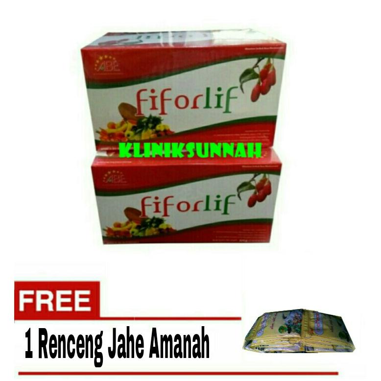 Fiforlif ORIGINAL Solusi Perut Buncit dan Turunkan Berat Badan Paket 2 Box + 1 Renceng jahe Amanah