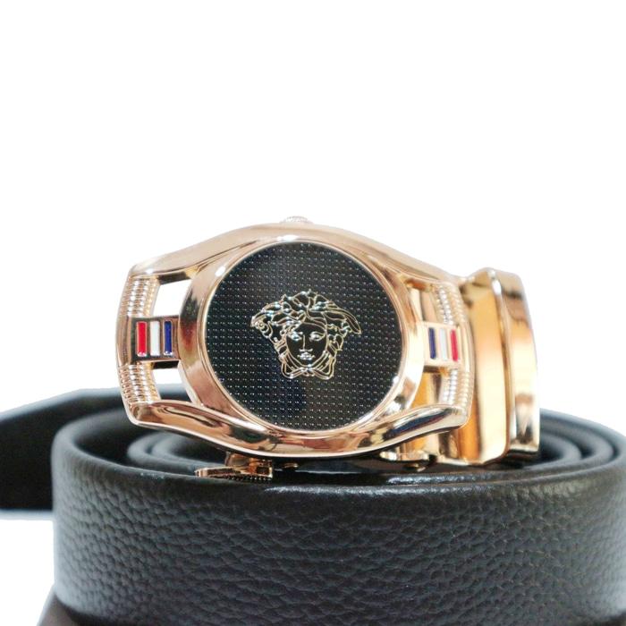 Terbaru!!!! G-Ver-Ip Ikat Pinggang Kulit Pria Tali Gesper Kulit Import Versace - ready stock