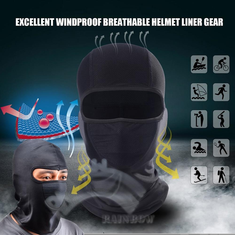 Rainbow Masker Motor Model Ninja Penutup Muka Anti Polusi / Pelindung Kepala Perlengkapan Berkendara Topeng Ninja Sepeda Motor Cover Pelindung Rambut Anti Polusi Dingin Motorcycle Touring Masker Ninja / Sarung Kepala Helm Anti Debu - Hitam Harga 11,352 rupiah*Gratis Ongkir