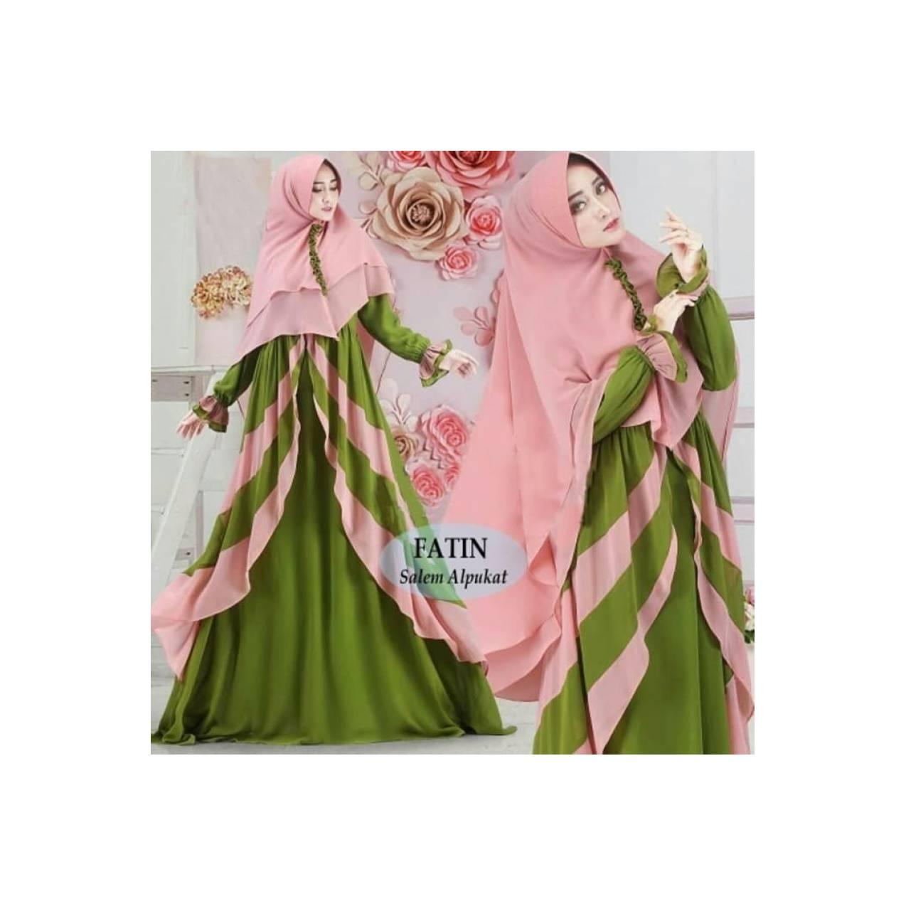 Gamis syari terbaru Fatin Salem Alpukat(konveksi,suplayer,murah)