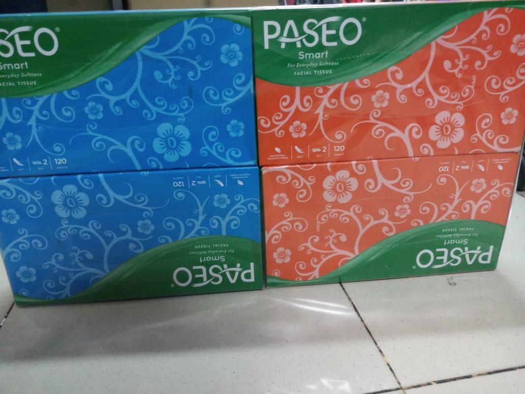 PAKET HEMAT !!! 4 Pcs PASEO BOX Original Tisu Tissue Smart 120 sheets 2 ply ( ISI 4 PCS )