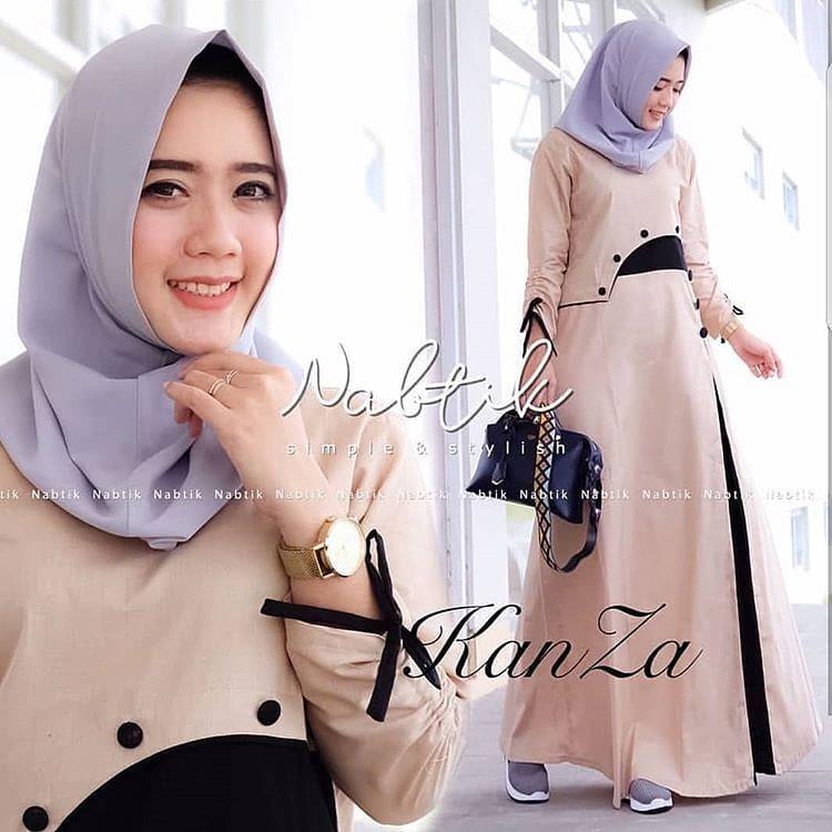 TOF Gamis Wanita Gamis Syari Dress Wanita Muslim Murah KANZA DRESS