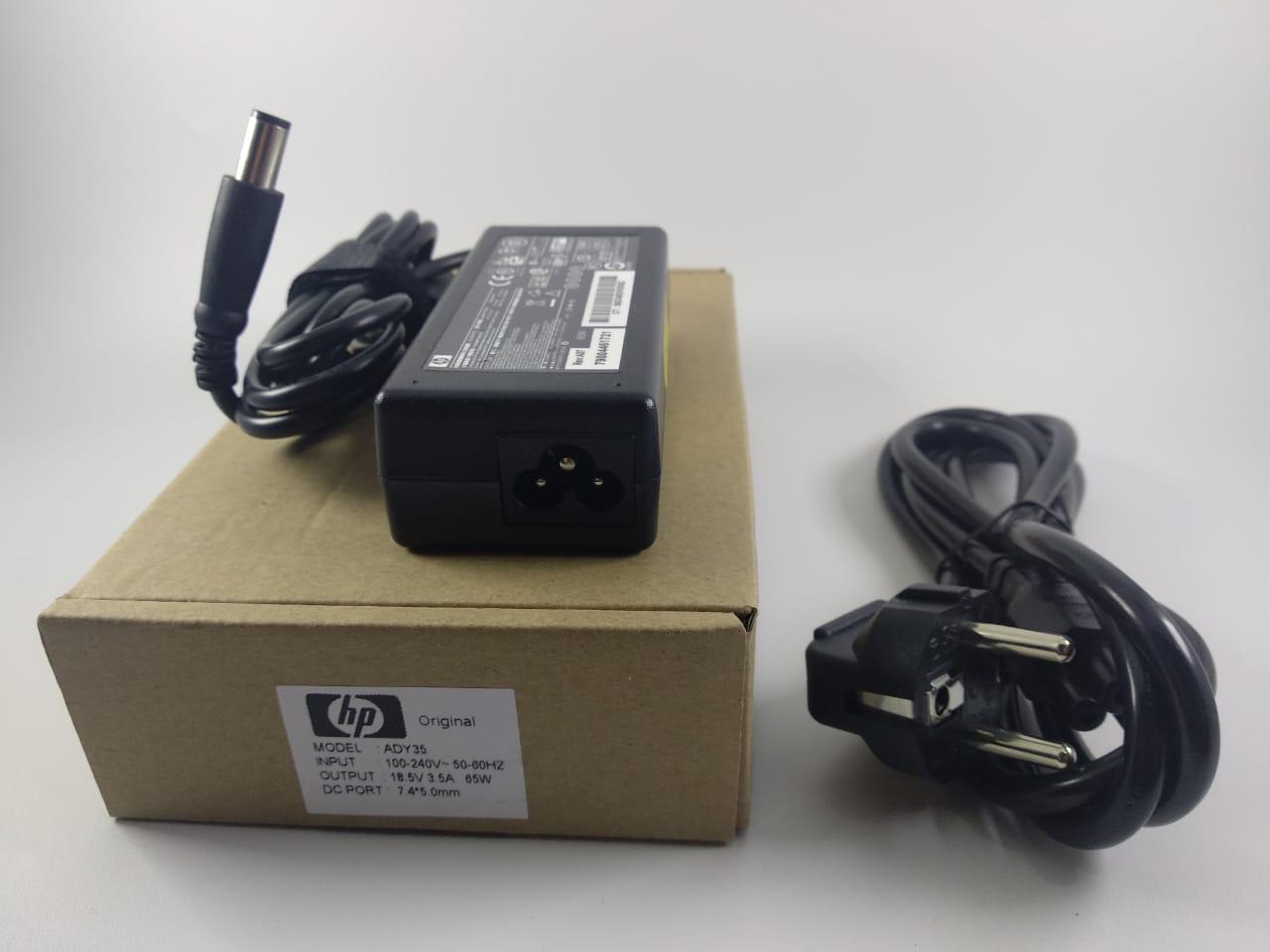 HP ORI Adaptor Charger Laptop HP-COMPAQ 18.5V 3.5A / 7.4*5.0 Jack Jarum HP COMPAQ NC6140 NW8440 NX6125 TC4200 TABLET PC PRESARIO CQ40 CQ50 CQ60 CQ42 PAVILION DV4 OMNIBOOK 510 530 ELITEBOOK 6930P PROBOOK 4310S COMPAQ 515 610 MINI Series INCLUDE Kabel Power