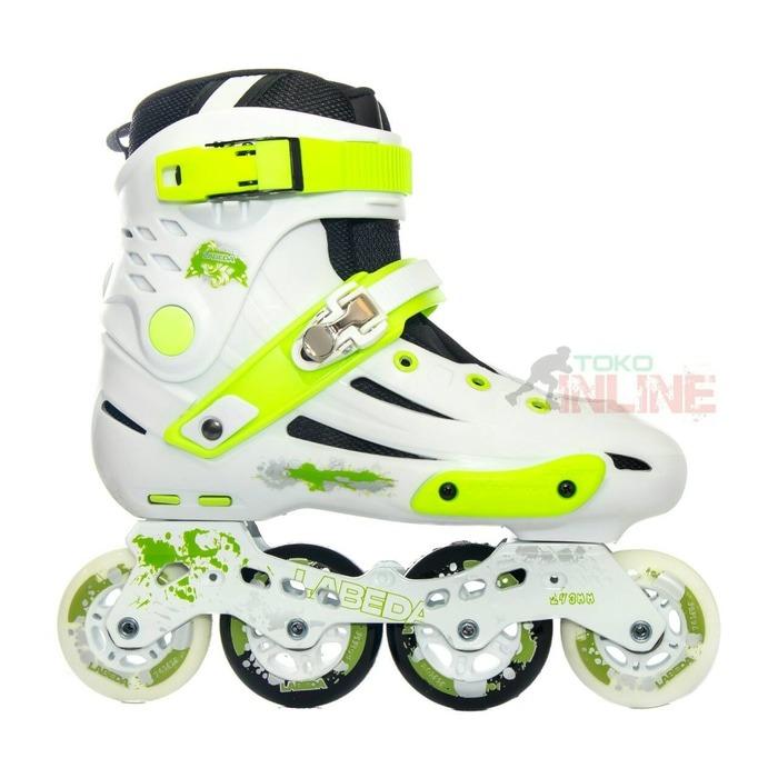 Sepatu Roda Labeda V5 Slalom Inline Skate - White/Green