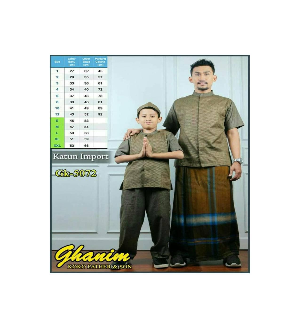 MURAH Baju Koko Ayah Dan Anak Pria Couple Pasangan,Bahan Import