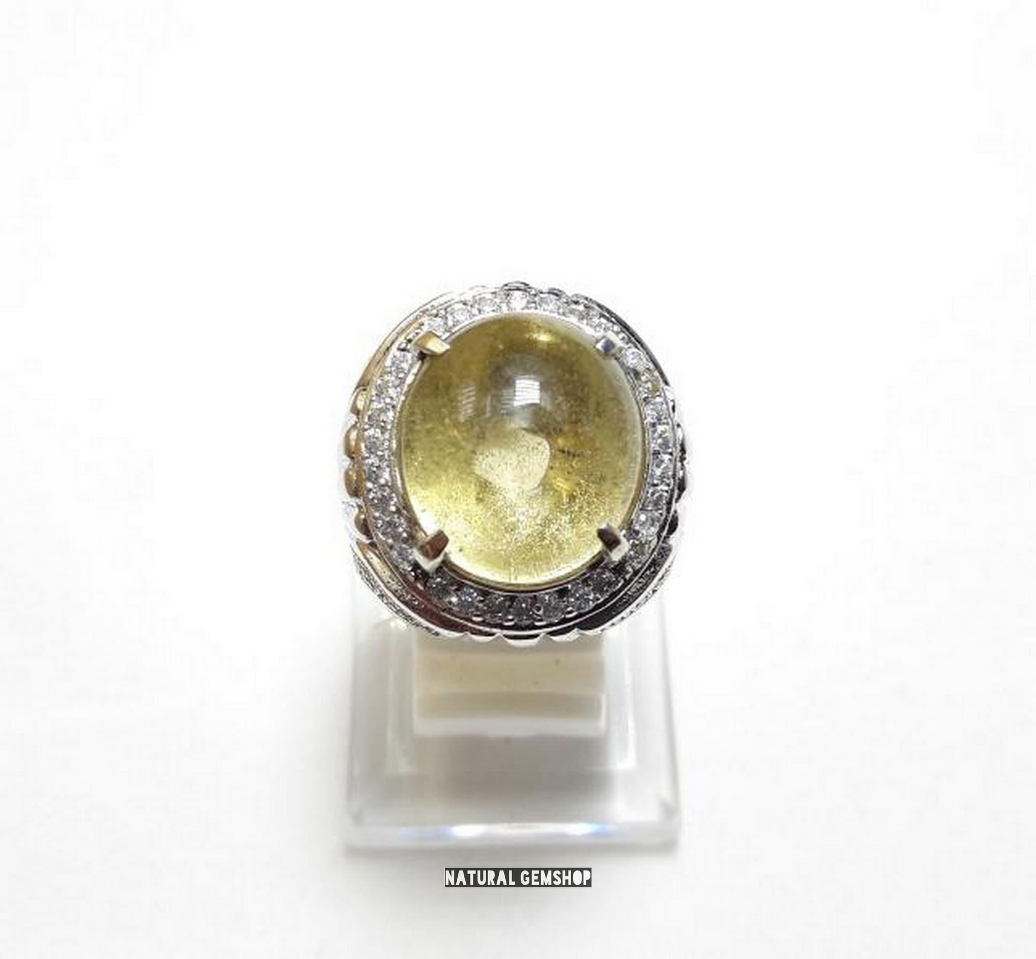 MURAH CINCIN NATURAL KECUBUNG BENSIN KALIMANTAN HQ RING ALPAKA