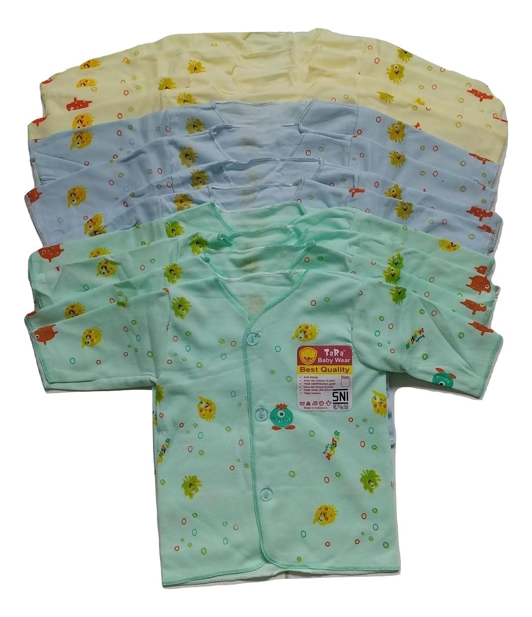 Jelova Angela Setengah lusin Baju Atasan Panjang Tara Baby Bayi Motif Animal SNI - Mixcolour Random Motif