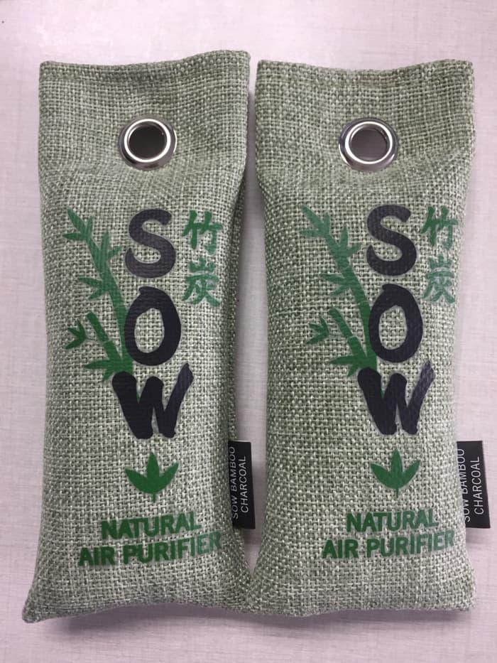 SOW Bamboo Charcoal Penghilang Bau Sepatu dari bahan Natural 75 gr x 2 Terlaris di Lazada