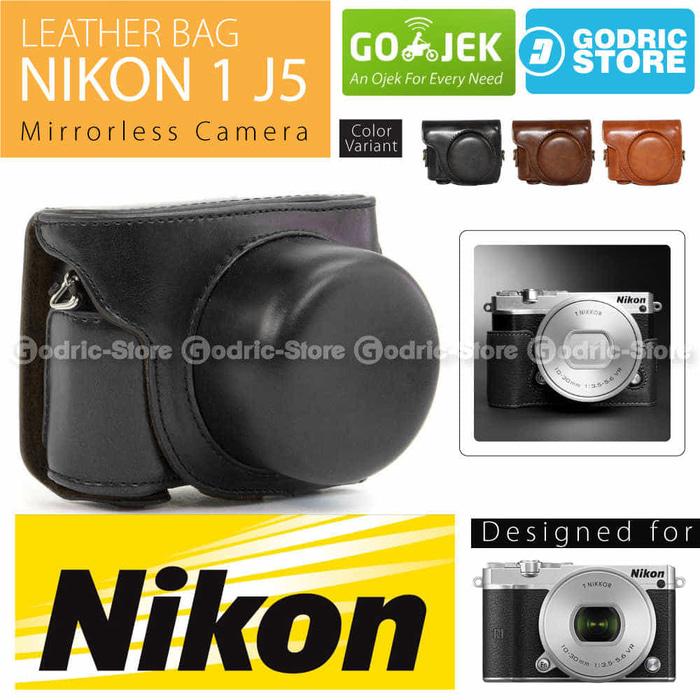 Nikon 1 J5 Leather Bag / Case / Tas Kulit Kamera Mirrorless
