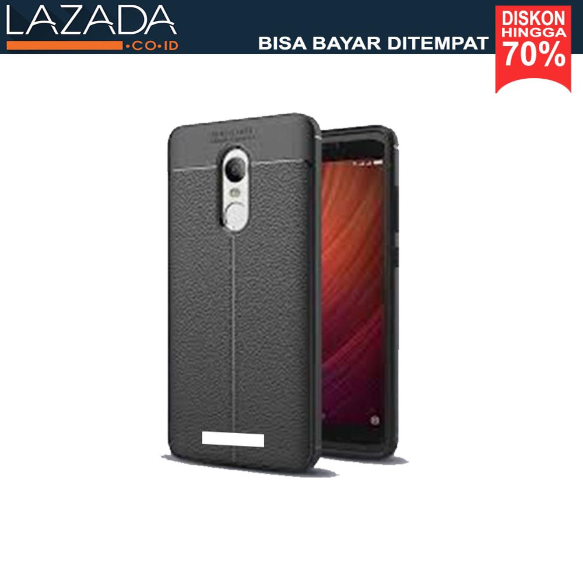 Renzana Leather Softcase Case Quality Grade A For Xiaomi Redmi Note 3 - Black