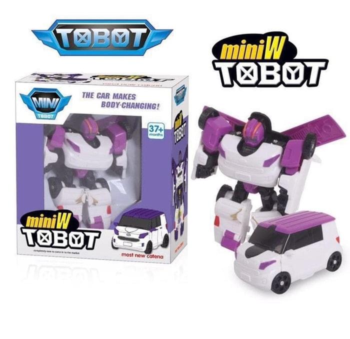 Tobot Mini W Transformer Robocar Mainan Anak Robot Kendaraan Mobil