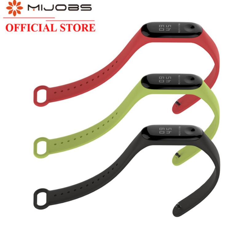 Mijobs Bracelet for Xiaomi Mi Band 3 Smart Watch Silicone Wrist Strap