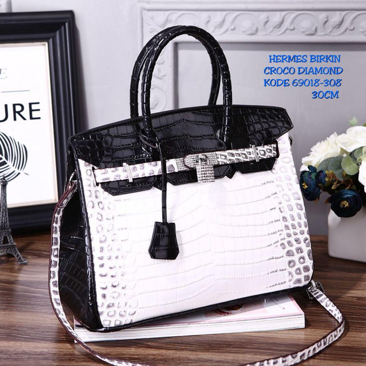 TAS HERMES BIRKIN HIMALAYA CROCO DIAMOND