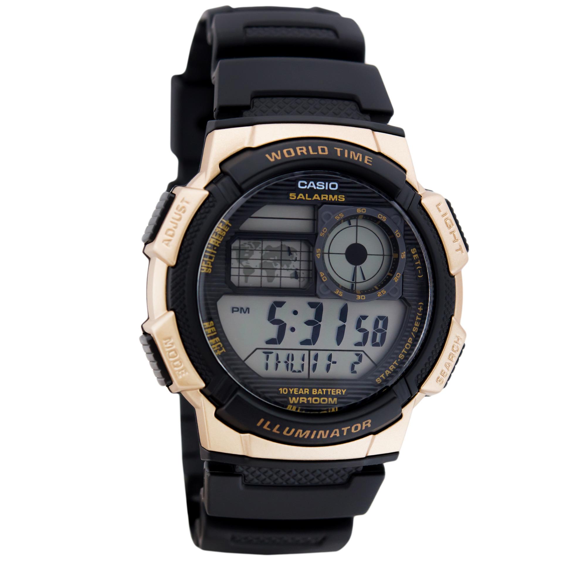 CASIO Illuminator AE-1000W - Jam Tangan Sporty Pria - Tali Karet Rubber - Digital Movement Original
