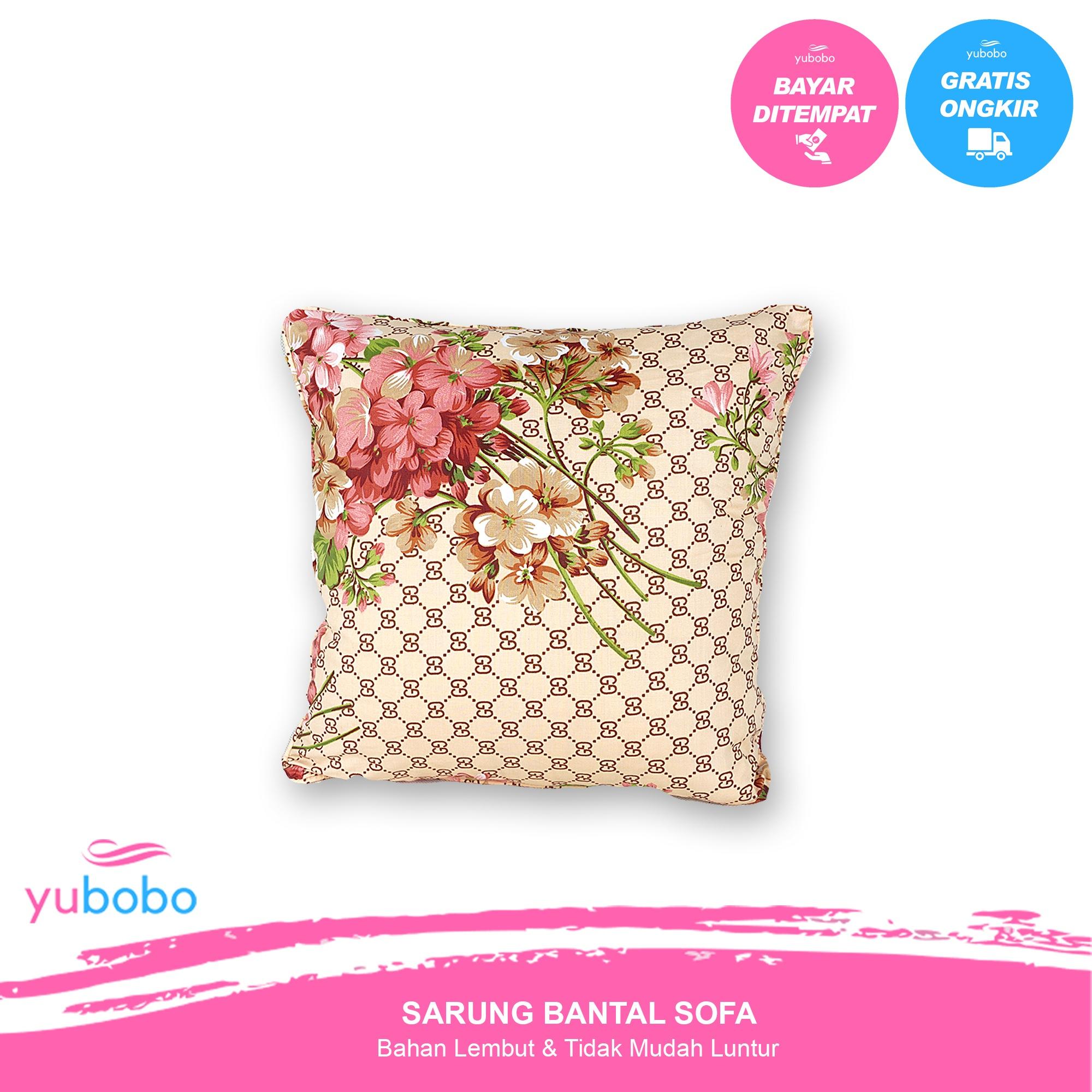 Yubobo - Sarung Bantal Sofa / Kursi Tamu Promo (Hanya Sarung) Bahan Katun Jepang