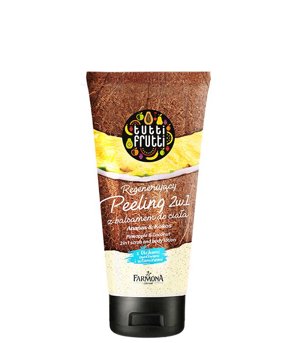 TUTTI FRUTTI Pineapple & Coconut 2in1 scrub and body lotion - 210gr