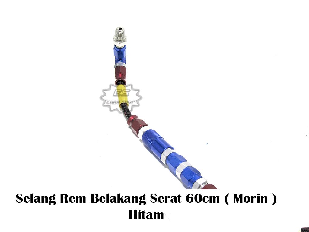 Selang Rem Belakang Serat 60cm ( Morin ) Hitam