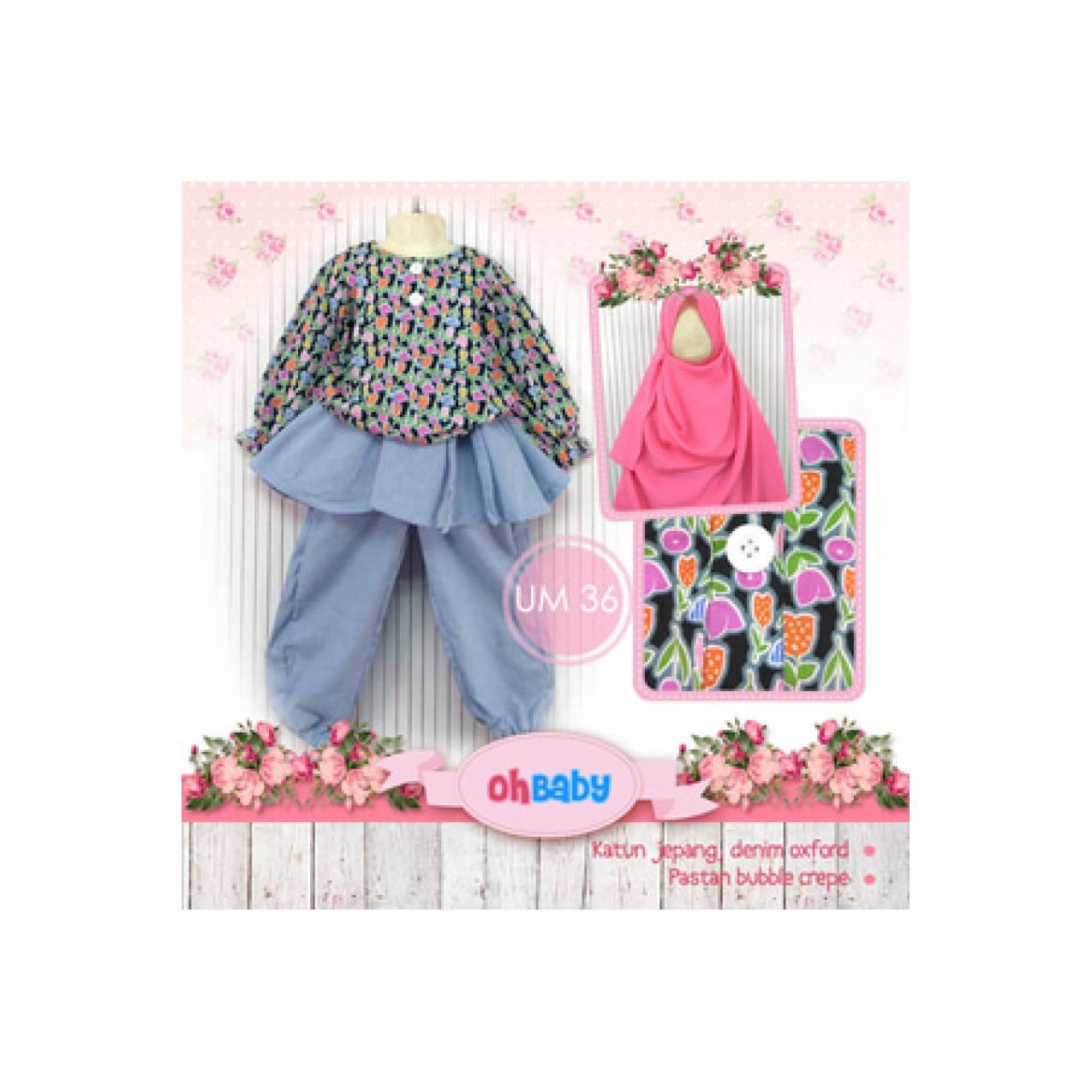 BAJU Muslim Bayi & ANAK 36 Size M -L -XL Ori Cutetrik OhBaby