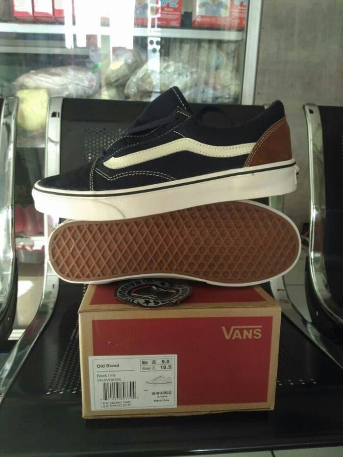 Harga Promo!!! Sepatu Vans Oldskool Bajairis Black Navy White Hitam Putih Ori Premium - ready stock
