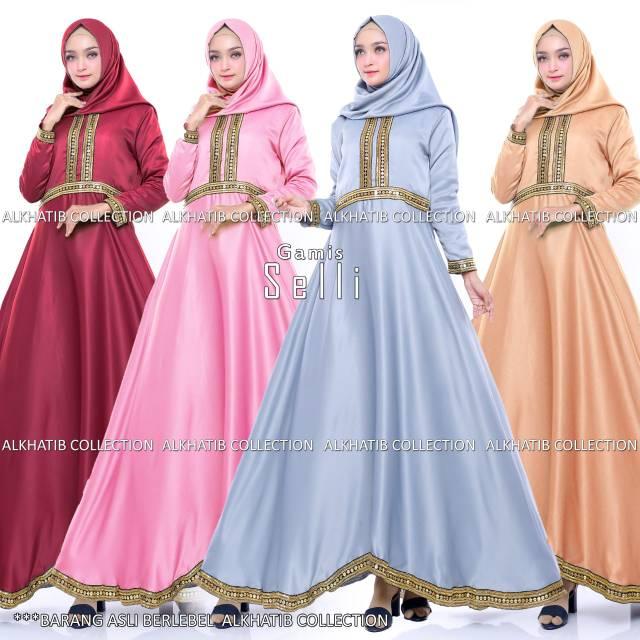 GAMIS SELLI WARNA.GAMIS MURAH.GAMIS WARNA.GAMIS SYARI.GAMIS RENDA.GAMIS PROMO (MERAH-M)