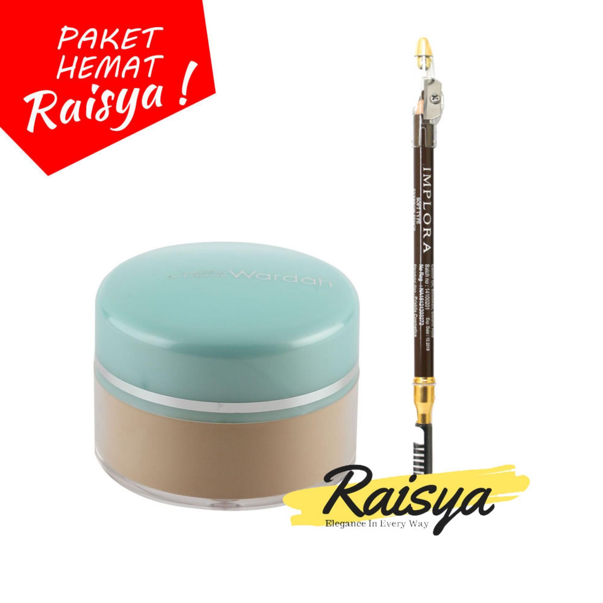 Wardah Everyday Luminous Face Powder - Bedak Tabur - 03 Ivory Free Implora Pensil Alis Coklat Resmi BPOM