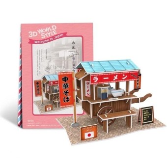 CUBICFUN Japanese Ramen Stand / Ramen Cart W3103h - 3D Puzzle