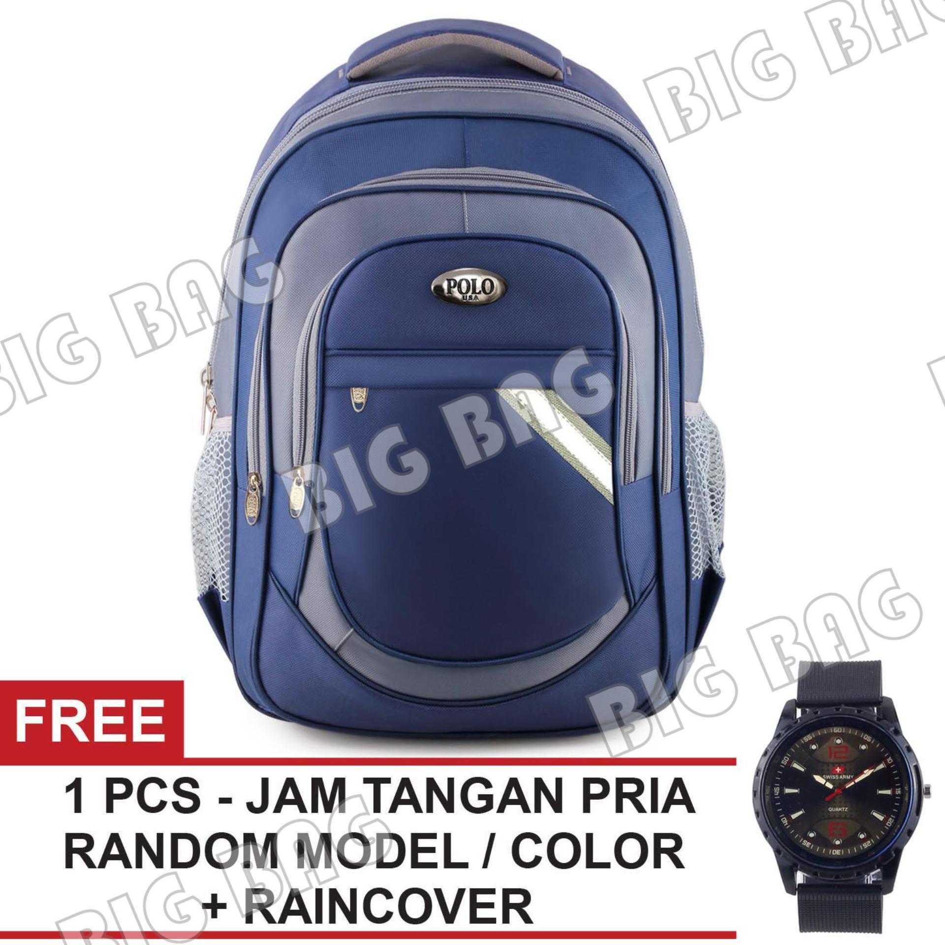 Pria Tas Punggung Travel Backpack Orionlite KALIBRE Tas Ransel Tas Ransel Axiatrix Dailypack Laptop Casual Backpack Raincover FREE Jam Tangan Pria Random