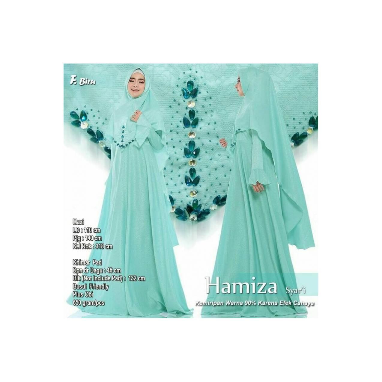 Baju Pengantin Muslimah 118665 HAMIZA SYARI BIRU