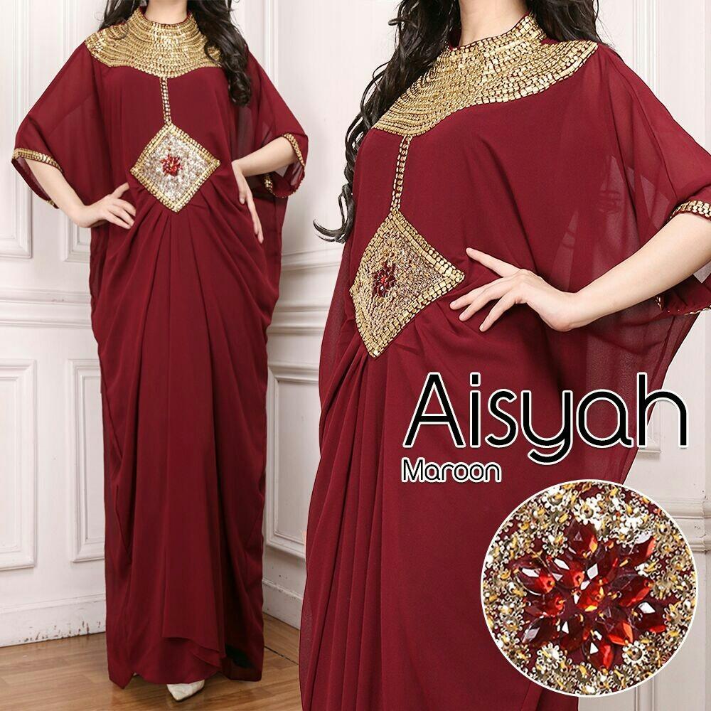 Elia Baju Kaftan Import Wanita Fashion Bisa Untuk Lebaran Best Seller Terbaru
