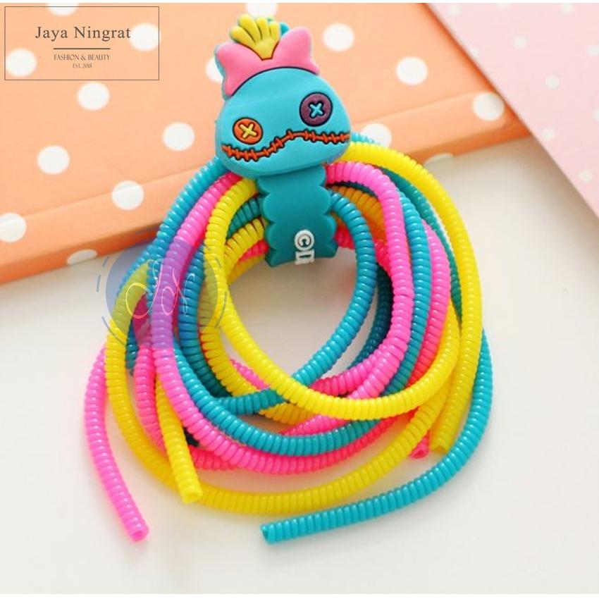 Jaya Ningrat - Spiral pelindung Kabel Cantik Dan Kekinian 1 PCS - Kuning