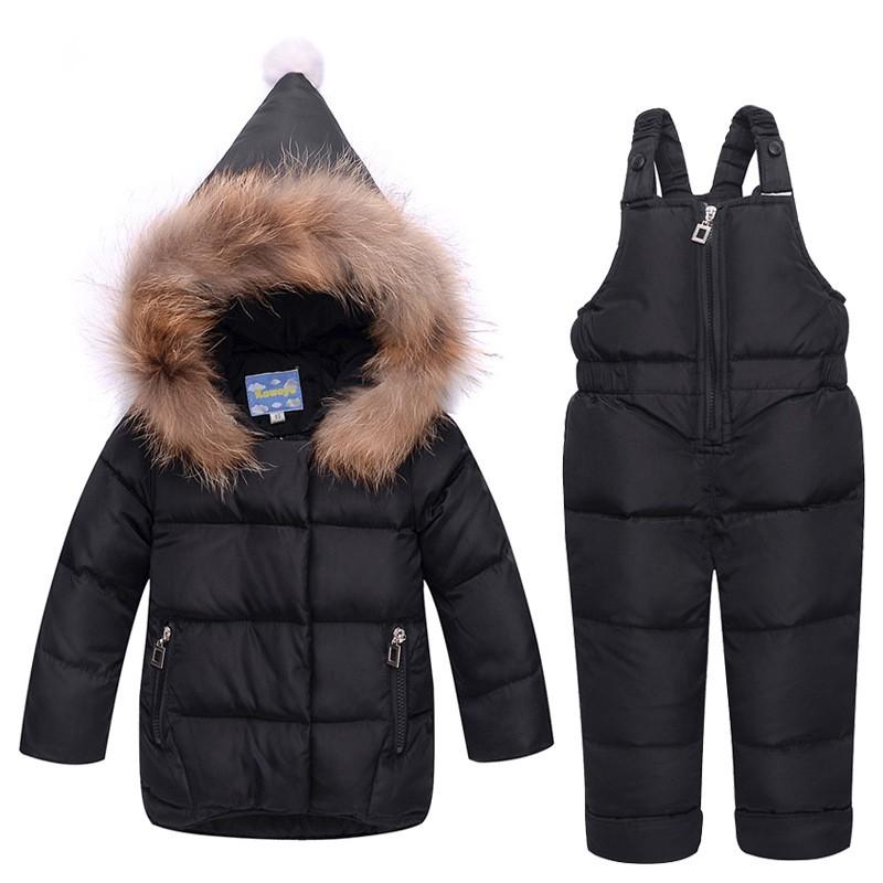 Pakaian Anak-Anak Jaket Set Anak Bayi Musim Dingin Setelan Dua Potong Gadis Bayi Laki-Laki Bebek