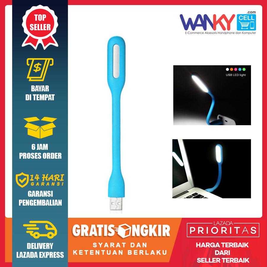 Lampu LED Mini USB Portable For Power Bank/Adaptor/Laptop/Computer - Biru