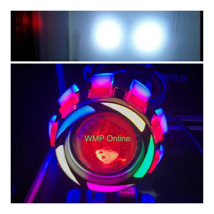 Lampu Projie U12R Rainbow 2 Sinar 3.5 Inch Angel Matahari Running WMP-0951