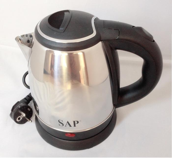 SAP Kettle Listrik Stainless Low Watt 1 Ltr SAP-899 - Silver